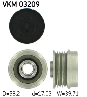 SKF Generátor szabadonfutó VKM03209_SKF